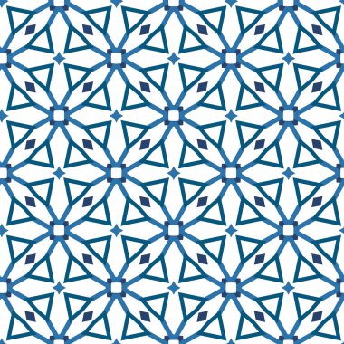 Modern geometrik vektör tasarımı, kusursuz desen çizimi