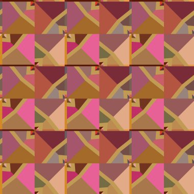 Modern geometrik vektör tasarımı, kusursuz desen çizimi