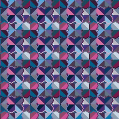 Modern geometrik vektör tasarımı, kusursuz desen çizimi