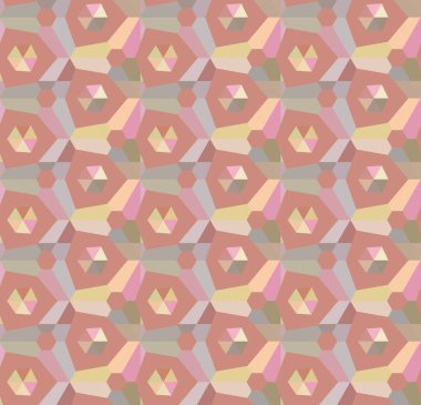 Kusursuz geometrik süslemeli desen, soyut illüzyon arka planı   