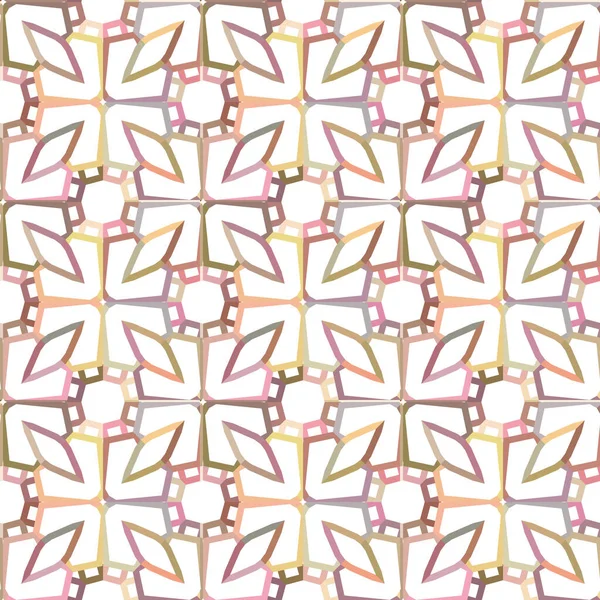 Motif Ornemental Géométrique Sans Couture Fond Illusion Abstraite — Image vectorielle