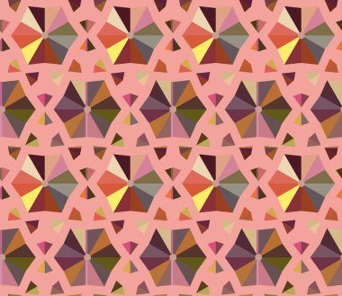 Modern geometrik vektör tasarımı, kusursuz desen çizimi
