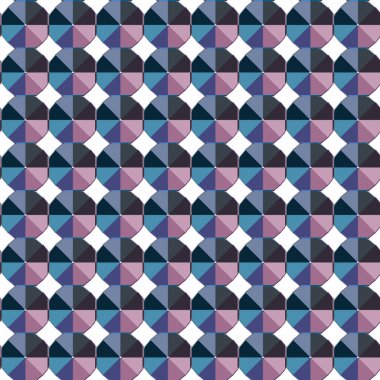 Kusursuz geometrik süslemeli desen, soyut illüzyon arka planı   