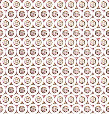 Modern geometrik vektör tasarımı, kusursuz desen çizimi