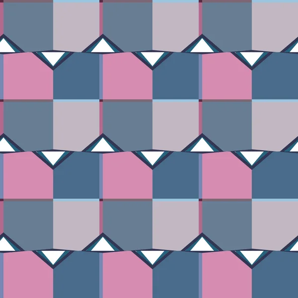 Sømløse Geometriske Ornamentale Mønster Abstrakt Illusion Baggrund – Stock-vektor