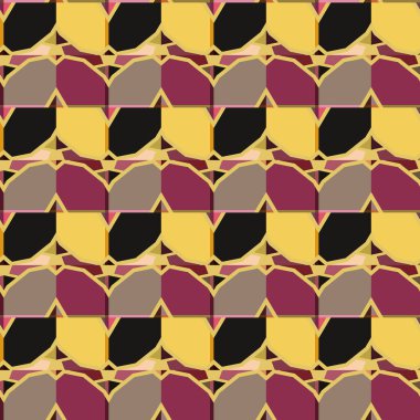 Modern geometrik vektör tasarımı, kusursuz desen çizimi