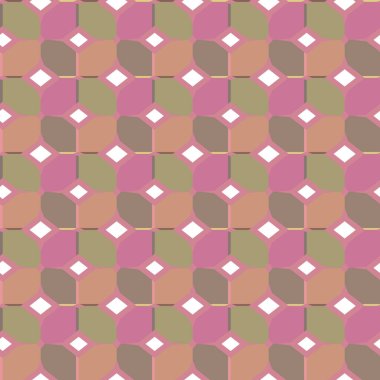 Modern geometrik vektör tasarımı, kusursuz desen çizimi