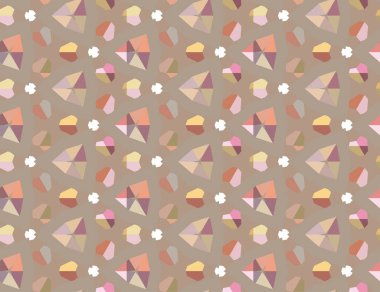 Kusursuz geometrik süslemeli desen, soyut illüzyon arka planı   