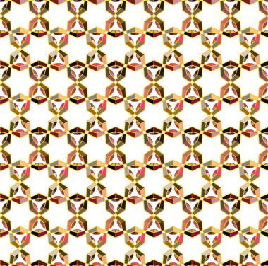 Kusursuz geometrik süslemeli desen, soyut illüzyon arka planı