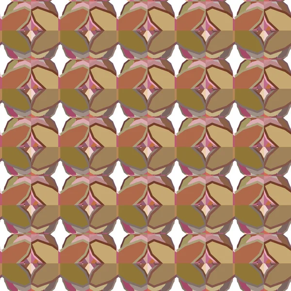 Nahtlose Geometrische Ornamentale Muster Abstrakte Illusion Hintergrund — Stockvektor