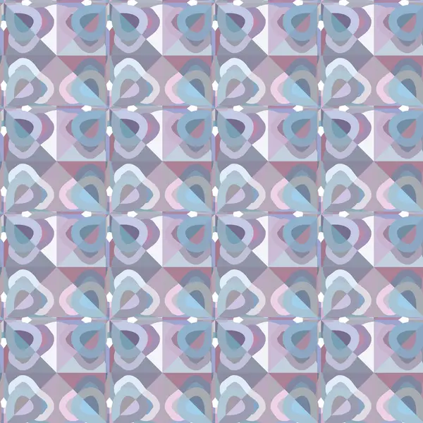 Nahtlose Geometrische Ornamentale Muster Abstrakte Illusion Hintergrund — Stockvektor