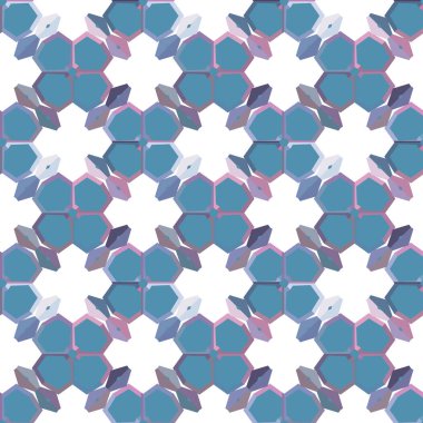 Kusursuz geometrik süslemeli desen, soyut illüzyon arka planı   