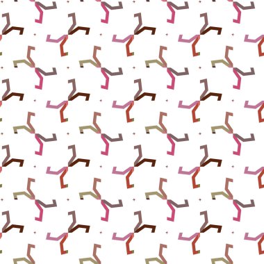 Modern geometrik vektör tasarımı, kusursuz desen çizimi