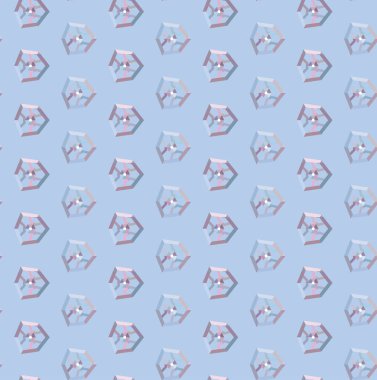 Kusursuz geometrik süslemeli desen, soyut illüzyon arka planı   