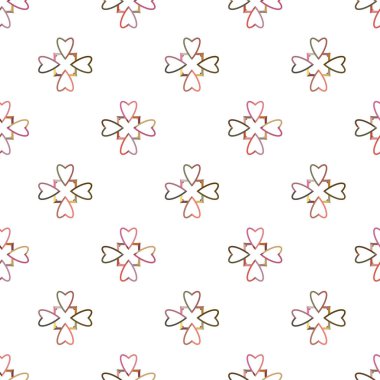 Modern geometrik vektör tasarımı, kusursuz desen çizimi