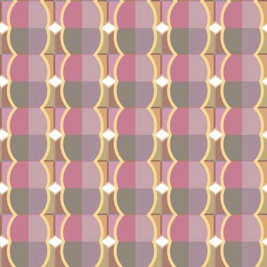 Modern geometrik vektör tasarımı, kusursuz desen çizimi