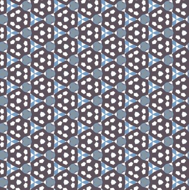 Soyut arkaplan ile kusursuz geometrik süsleme deseni