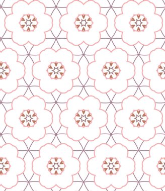 Soyut arkaplan ile kusursuz geometrik süsleme deseni