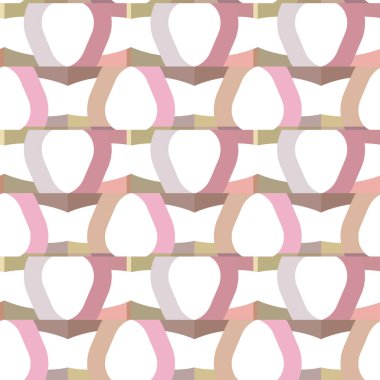 Modern geometrik vektör tasarımı, kusursuz desen çizimi