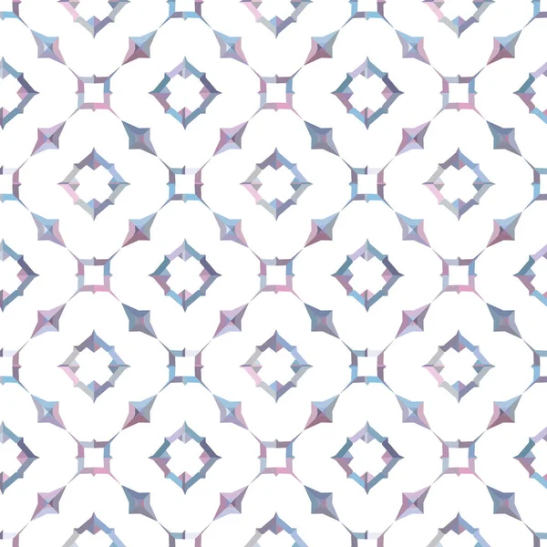 Nahtlose Geometrische Ornamentale Muster Abstrakte Illusion Hintergrund — Stockvektor