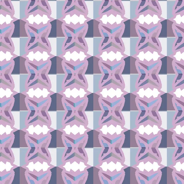 Nahtlose Geometrische Ornamentale Muster Abstrakte Illusion Hintergrund — Stockvektor