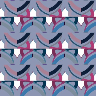 Modern geometrik vektör tasarımı, kusursuz desen çizimi