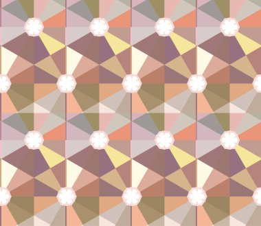 Modern geometrik vektör tasarımı, kusursuz desen çizimi