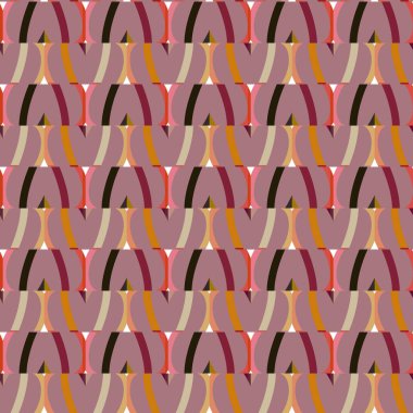 Modern geometrik vektör tasarımı, kusursuz desen çizimi