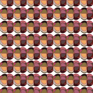 Modern geometrik vektör tasarımı, kusursuz desen çizimi