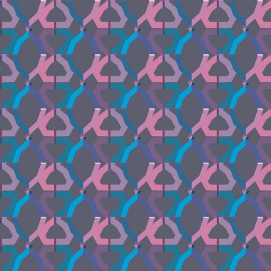 Modern geometrik vektör tasarımı, kusursuz desen çizimi
