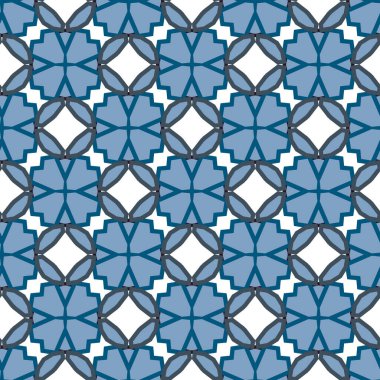 Modern geometrik vektör tasarımı, kusursuz desen çizimi