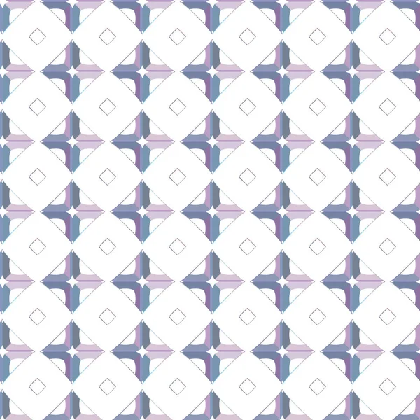 Seamless Geometric Ornamental Pattern Abstract Illusion Background — Stock Vector