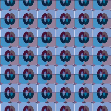 Kusursuz geometrik süslemeli desen, soyut illüzyon arka planı