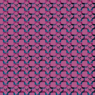 Modern geometrik vektör tasarımı, kusursuz desen çizimi