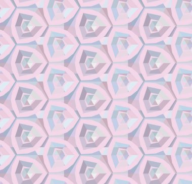 Soyut arkaplan ile kusursuz geometrik süsleme deseni
