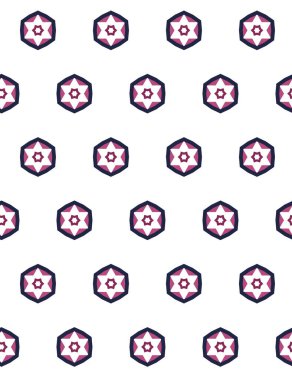 Modern geometrik vektör tasarımı, kusursuz desen çizimi