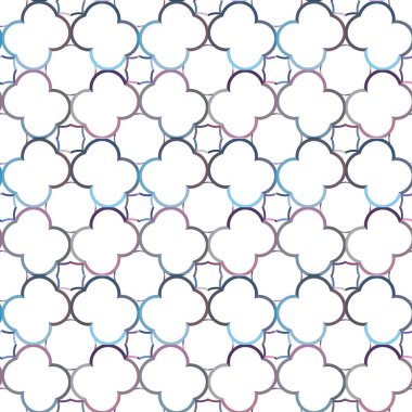 Modern geometrik vektör tasarımı, kusursuz desen çizimi