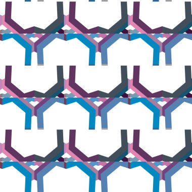 Modern geometrik vektör tasarımı, kusursuz desen çizimi