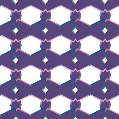 Kusursuz geometrik süslemeli desen, soyut illüzyon arka planı