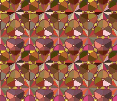 Kusursuz geometrik süslemeli desen, soyut illüzyon arka planı