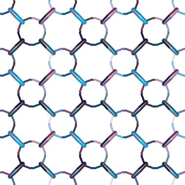 Modern geometrik vektör tasarımı, kusursuz desen çizimi