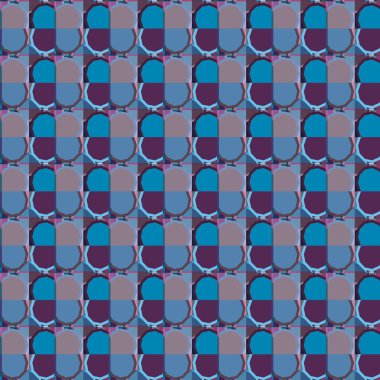 Modern geometrik vektör tasarımı, kusursuz desen çizimi