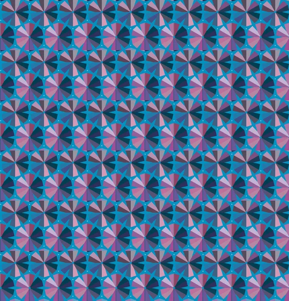 Nahtlose Geometrische Ornamentale Muster Abstrakte Illusion Hintergrund — Stockvektor