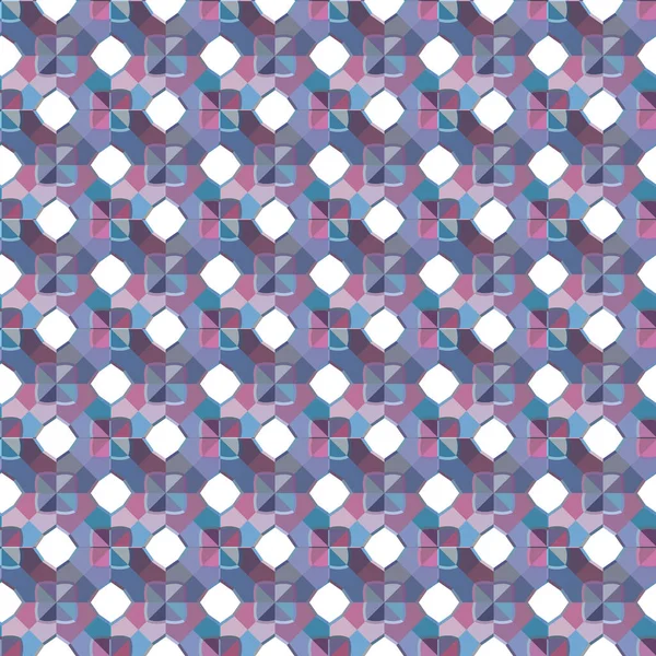 Patrón Ornamental Geométrico Sin Costuras Fondo Ilusión Abstracta — Vector de stock