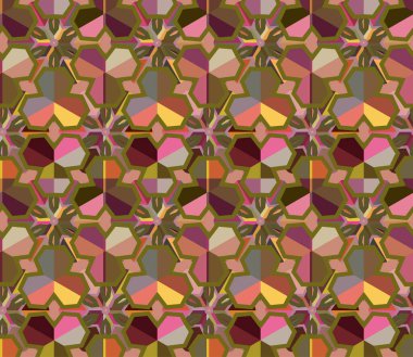 Soyut geometrik şablonun vektör çizimi