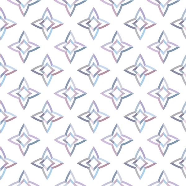 抽象的な背景を持つシームレスな幾何学装飾パターン — ストックベクタ