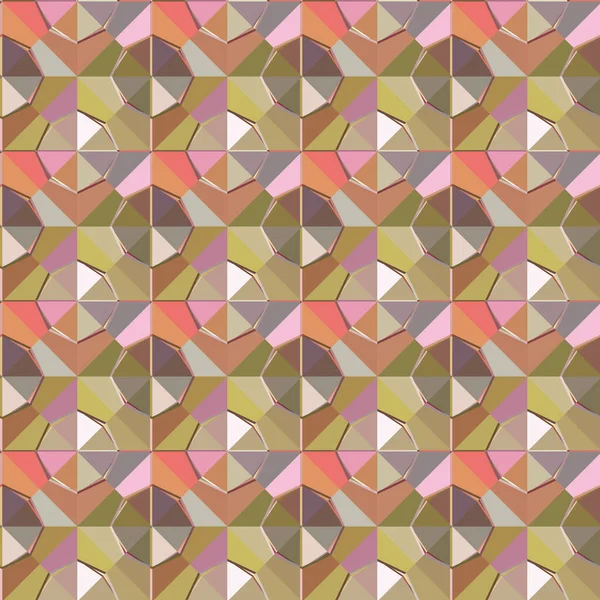 Patrón Ornamental Geométrico Sin Costuras Fondo Ilusión Abstracta — Vector de stock