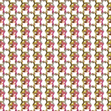 Kusursuz geometrik süslemeli desen, soyut illüzyon arka planı   