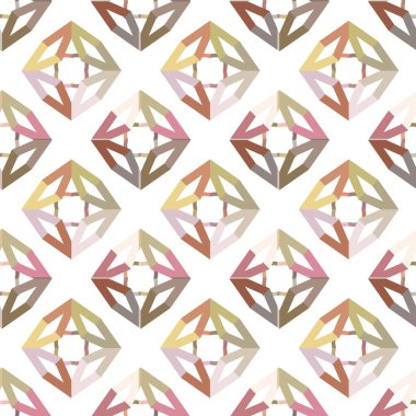 Modern geometrik vektör tasarımı, kusursuz desen çizimi