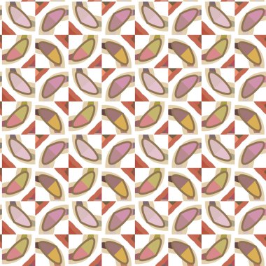 Modern geometrik vektör tasarımı, kusursuz desen çizimi